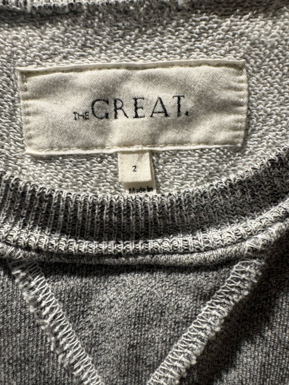 Women’s Crewneck Sweatshirt - Gray - Picture 3 of 3